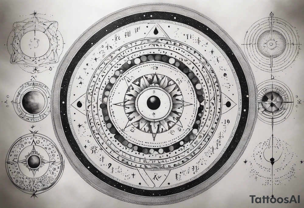 Astrology, Gemini, Natal Chart, angelic, soul mates, vision, planetary, third eye, armband tattoo idea