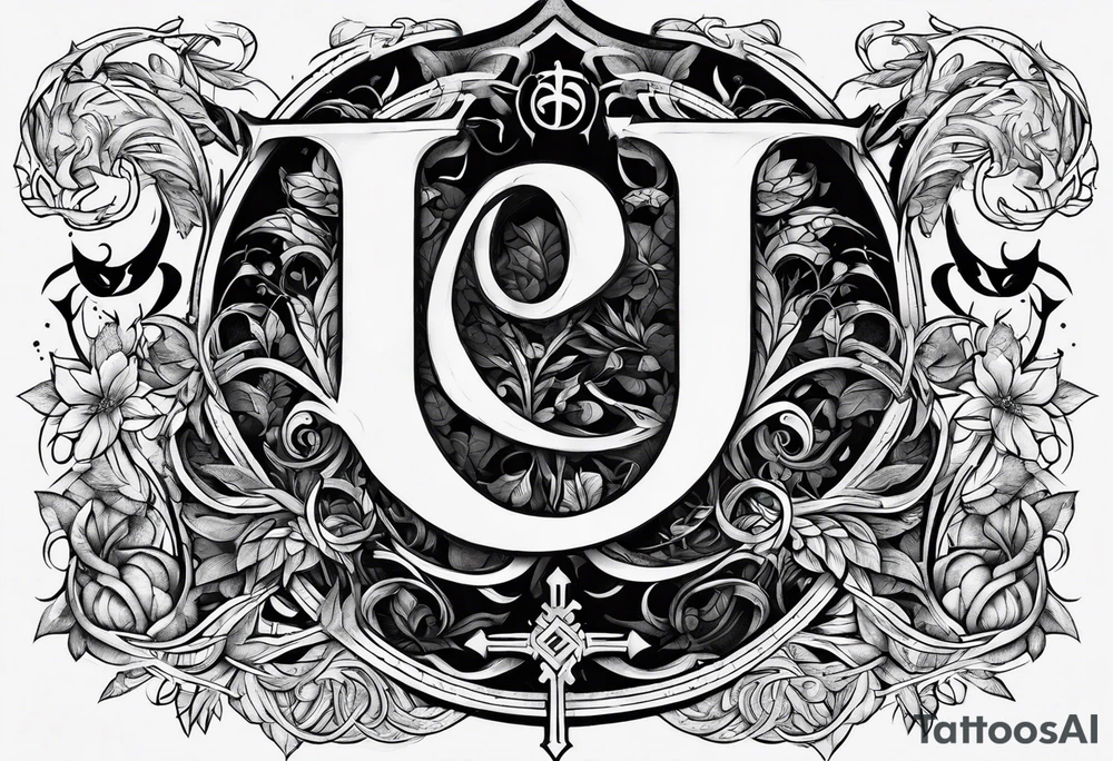 Pagan letters tattoo idea