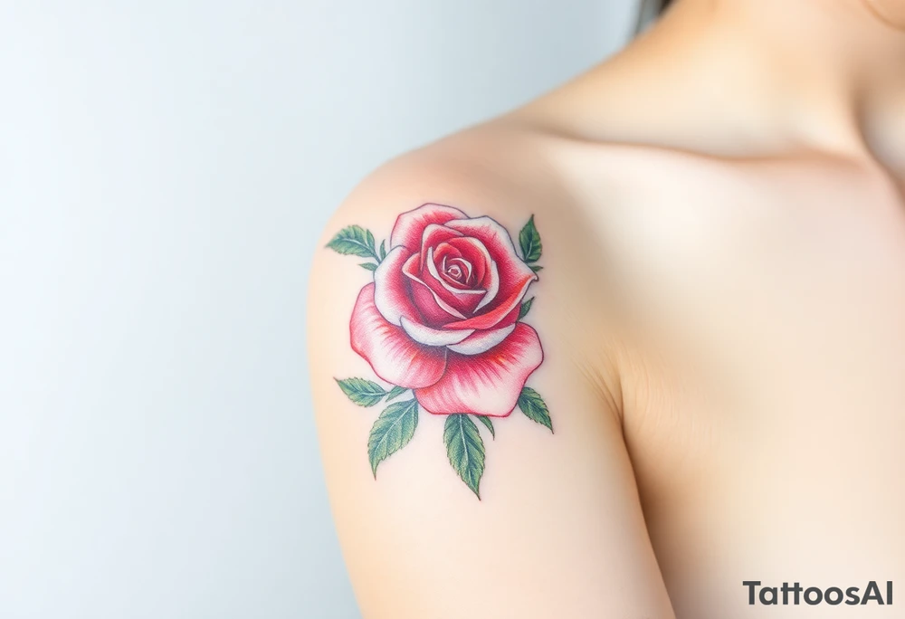 Rose crown tattoo idea