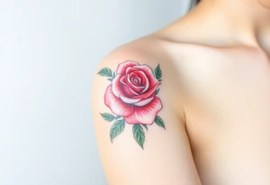Rose crown tattoo idea