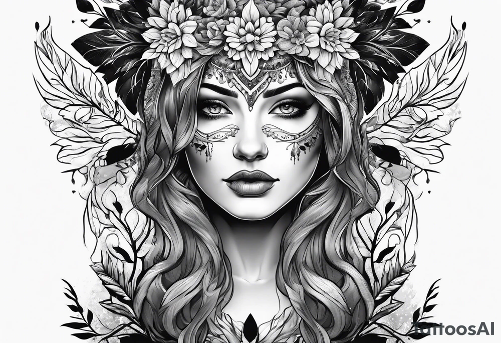 Forest mother tattoo idea