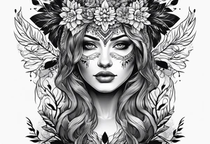 Forest mother tattoo idea