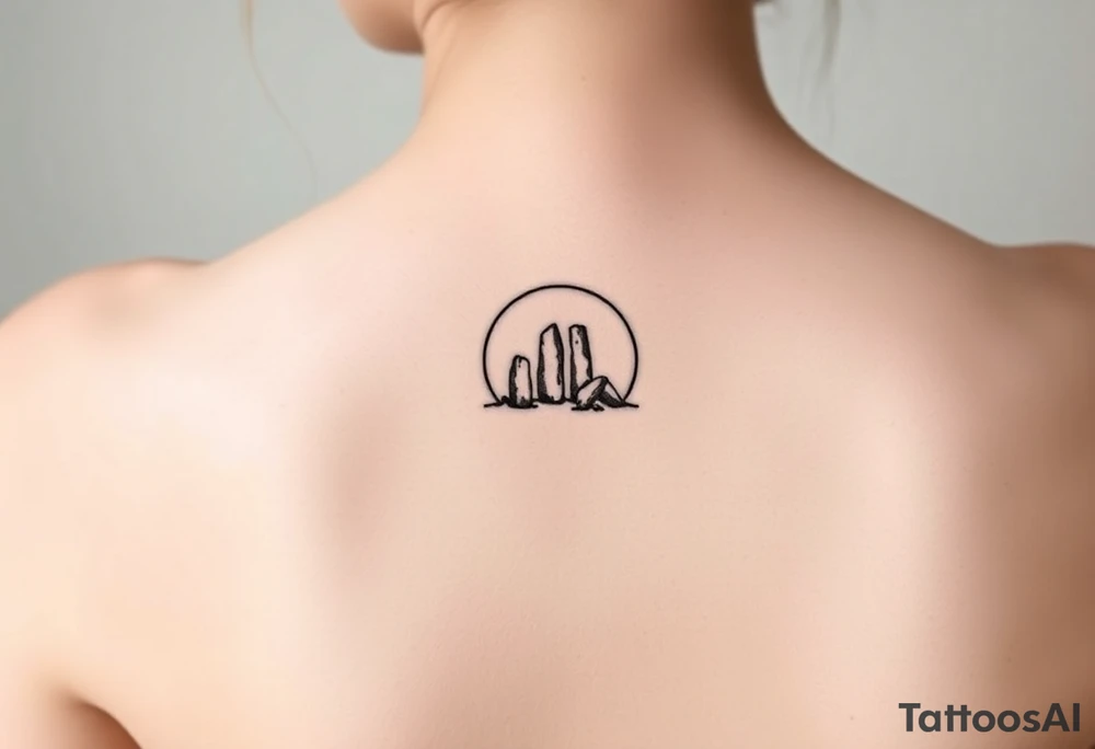 Ring of standing stones tattoo idea