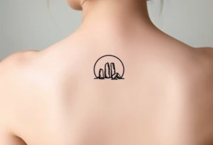 Ring of standing stones tattoo idea