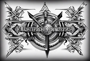 arrow
family names tattoo idea
