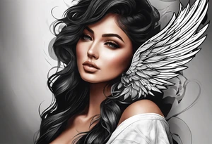 DNA helix 
leaf
cloud
angel wing tattoo idea