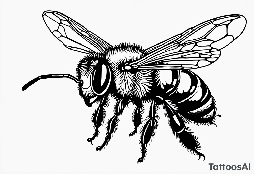 flying bee flying, side view, "10X" text below it, flying bee, bee in flight tattoo idea flying bee flying, side view, "10X" text below it, flying bee, bee in flight tattoo idea