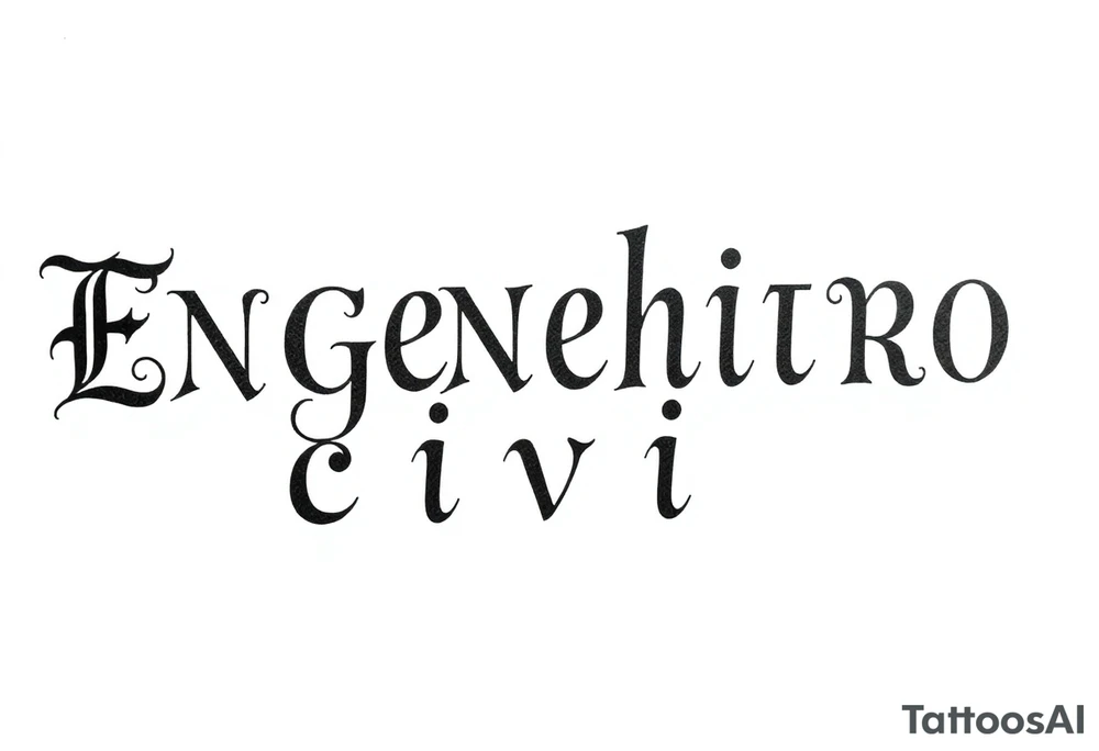 Engenheiro civil tattoo idea