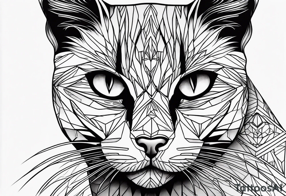 Black Cat tattoo idea