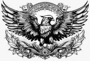 "one day, i am going to grow wings" in writing, with wings on either side tattoo idea