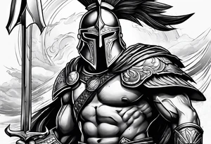 Spartan warriors tattoo idea
