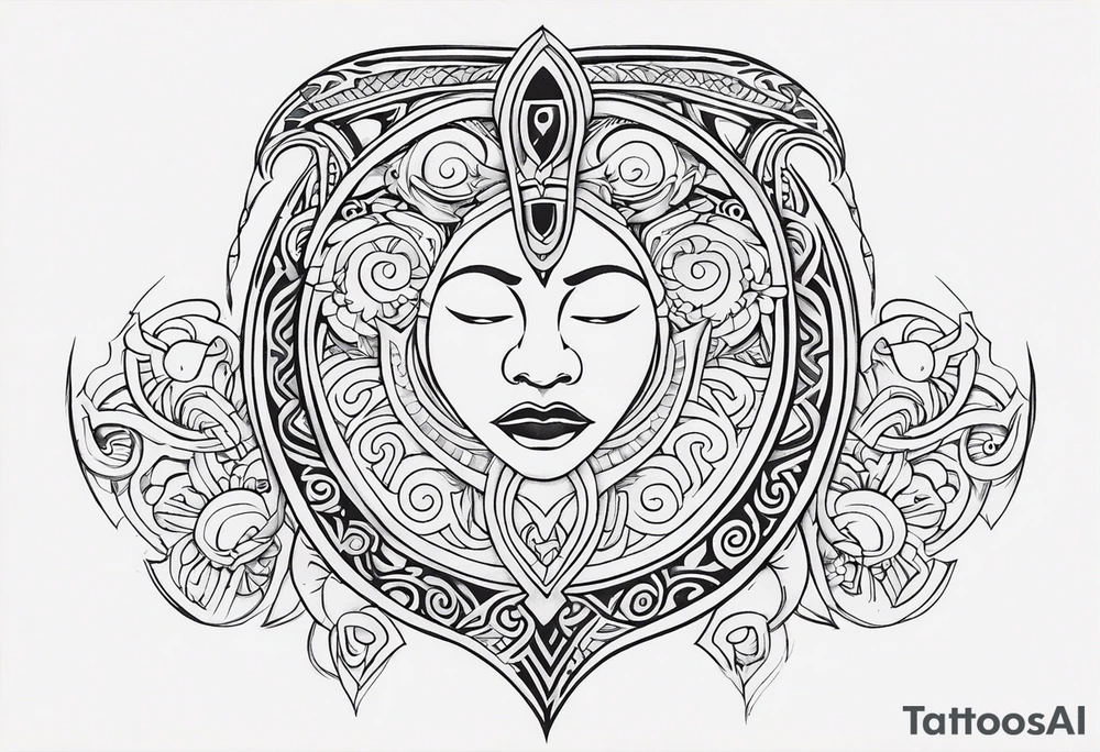 maori neck design tattoo tattoo idea