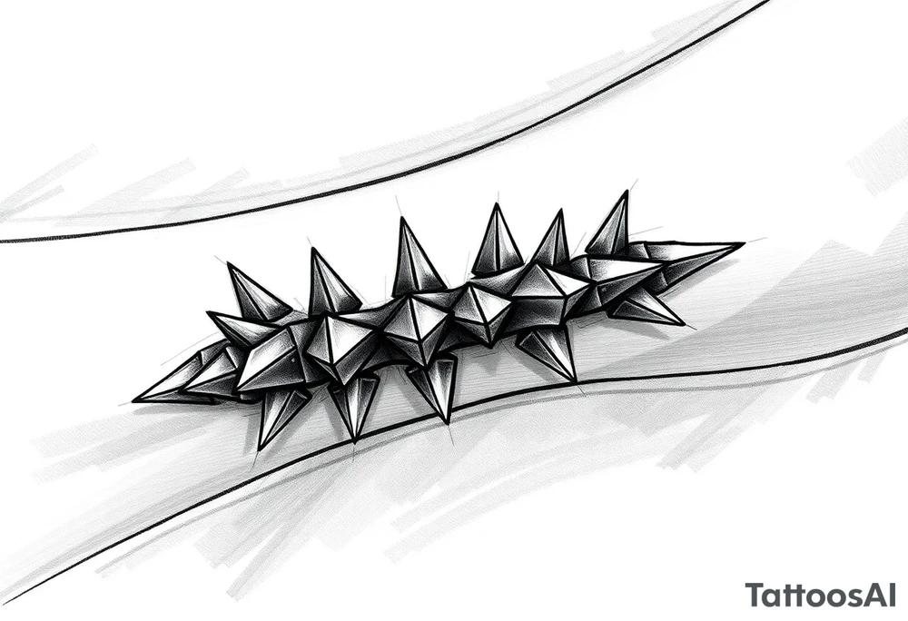 Spike armband tattoo idea