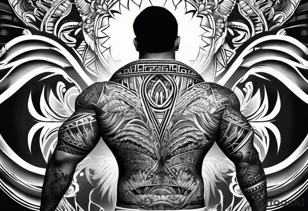 Samoan back tattoo tattoo idea