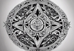Walk in lifes labirinth tattoo idea