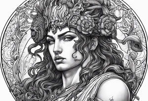 perseus holding medusas head tattoo idea