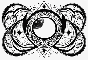 galaxy as an infinity symbol tattoo idea