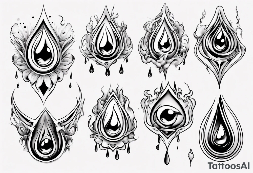 tears tattoo idea