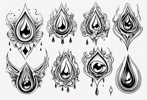 tears tattoo idea