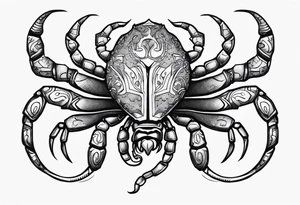 Scorpio zodiac sign tattoo idea