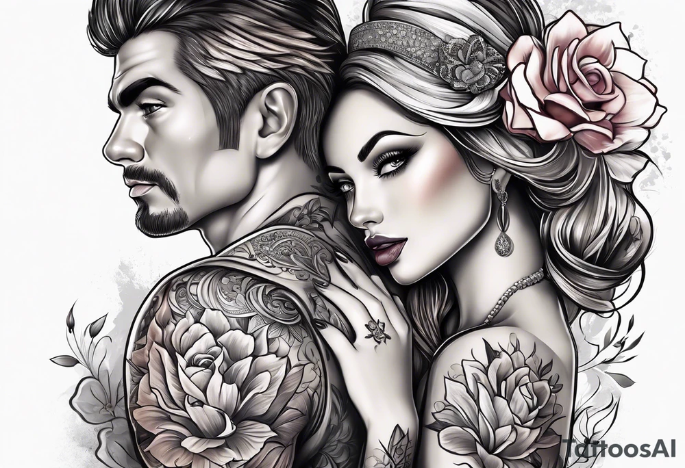 Husband and wife tattoo idea