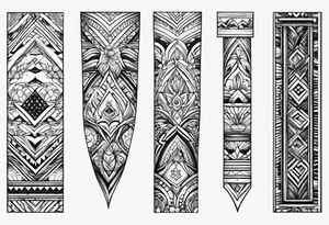 Butt and leg sleeve patterns tattoo idea