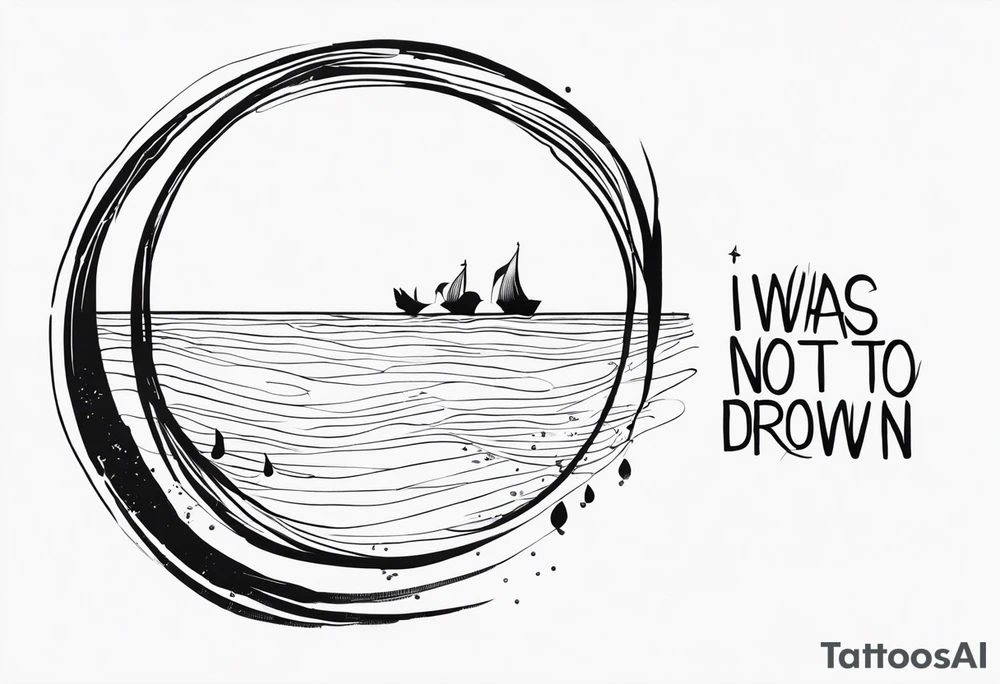 lyrics "i was not born to drown" tattoo idea