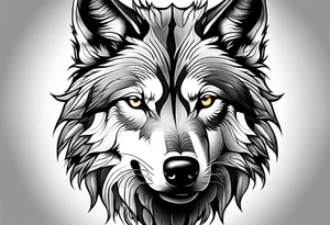 a wolf in the wild tattoo idea