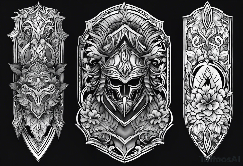 greaves armor tattoo idea