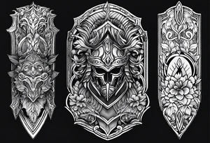 greaves armor tattoo idea