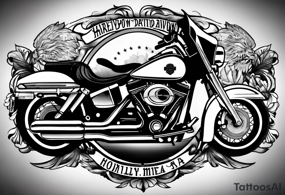 harley davidson pow mia memorial tattoo for my grandpa tattoo idea