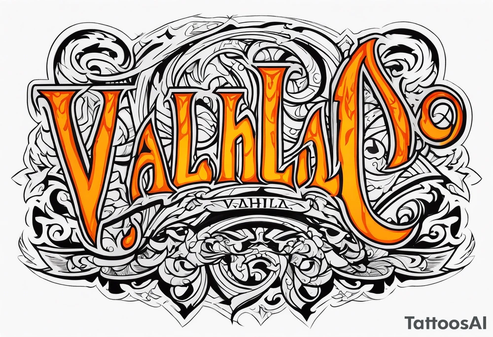 Valhalla fire tattoo idea
