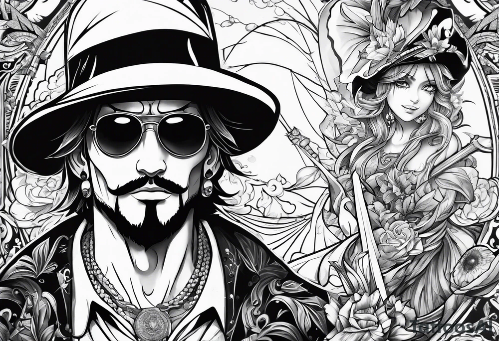 One piece tattoo idea