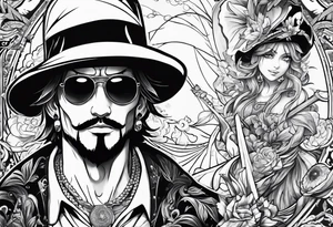 One piece tattoo idea
