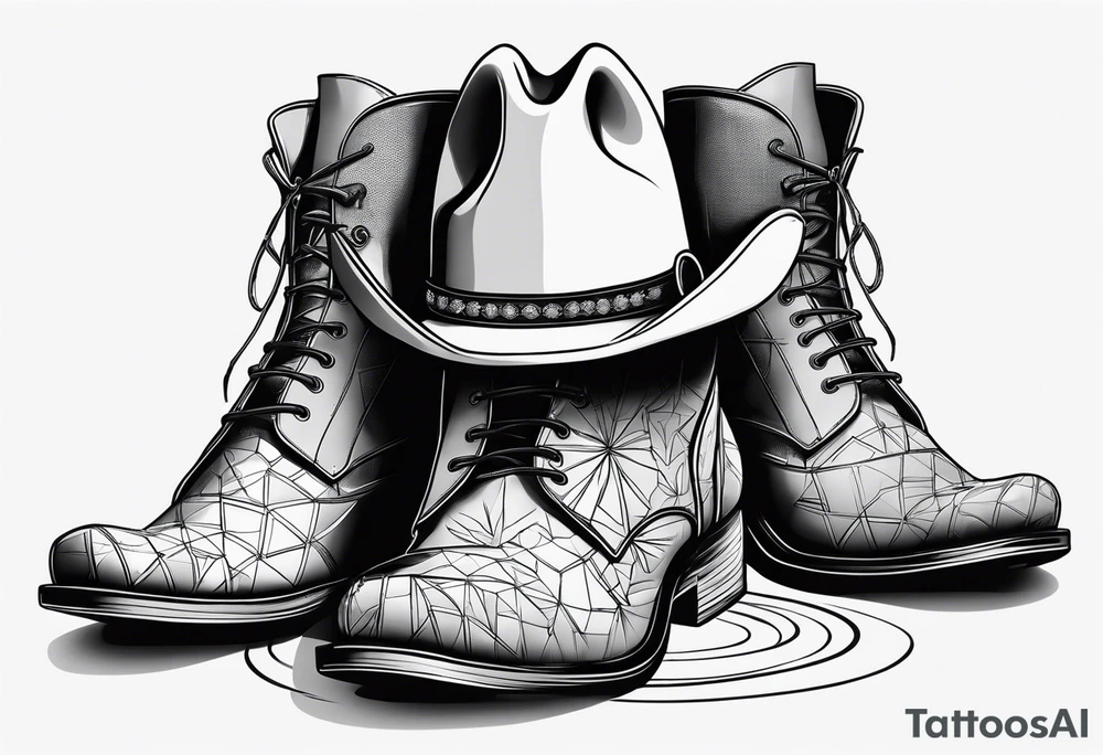 ADD the following three things: mens boots, eomens flip flops and a cowboyhat. tattoo idea