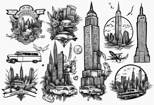 New York City wanderlust tattoo idea