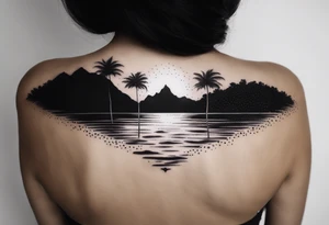 Venezuelan north coast silhouette tattoo idea