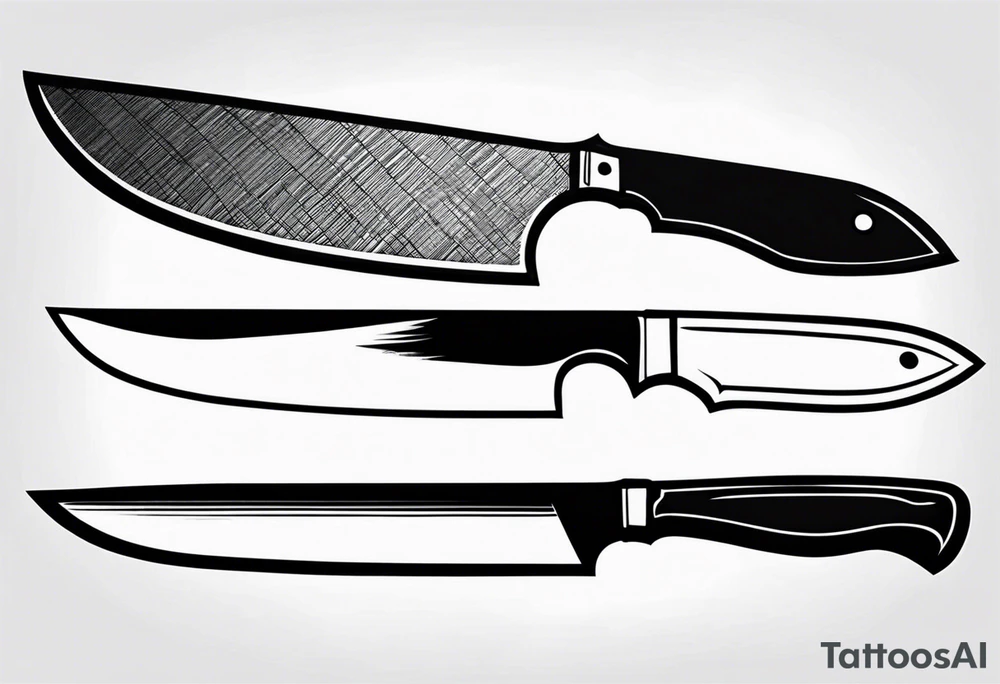 chefs knife tattoo idea