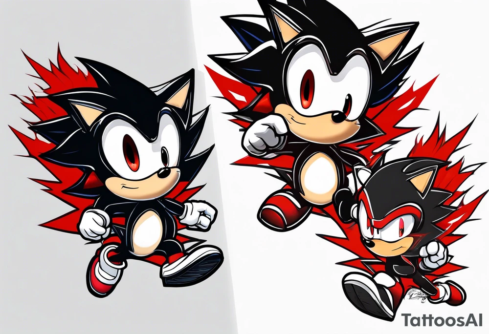 Shadow the hedgehog tattoo idea