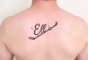 Ella hockey theme tattoo idea