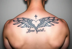 love, courage, free spirit and prosperity tattoo idea