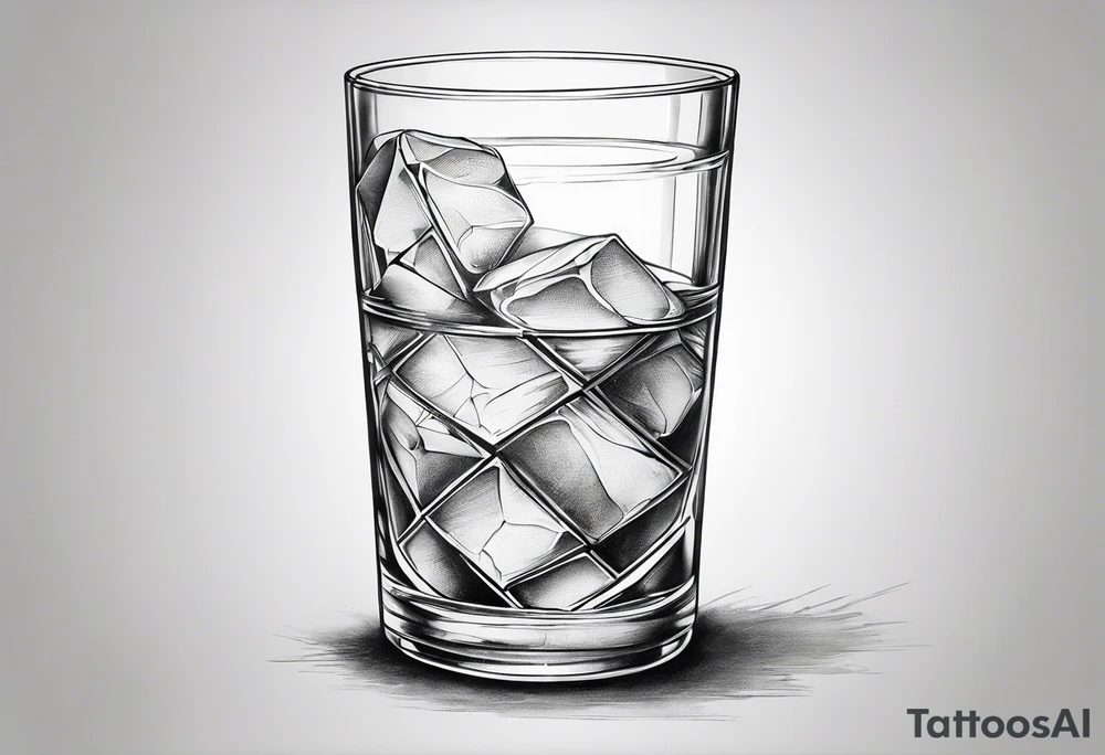 a glass and a blunt tattoo idea