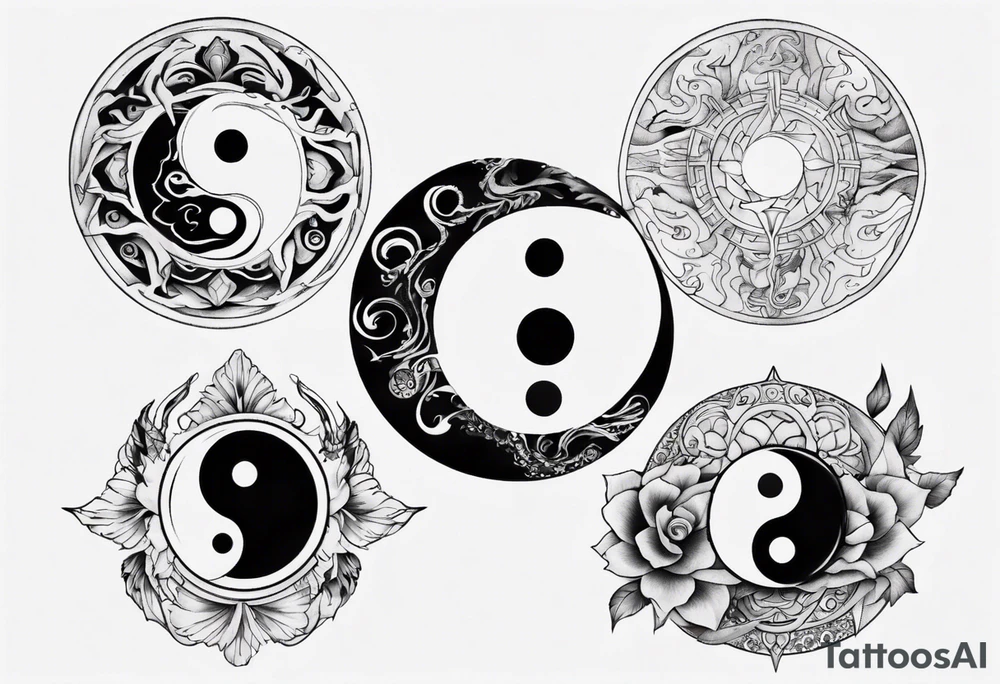 yin yang tattoo idea