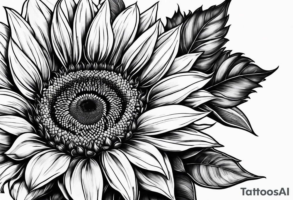 Sunflowers tattoo idea