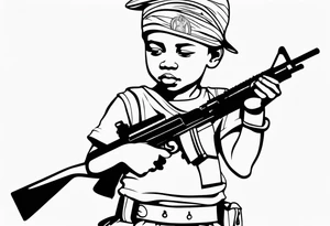 african child soldier tattoo idea