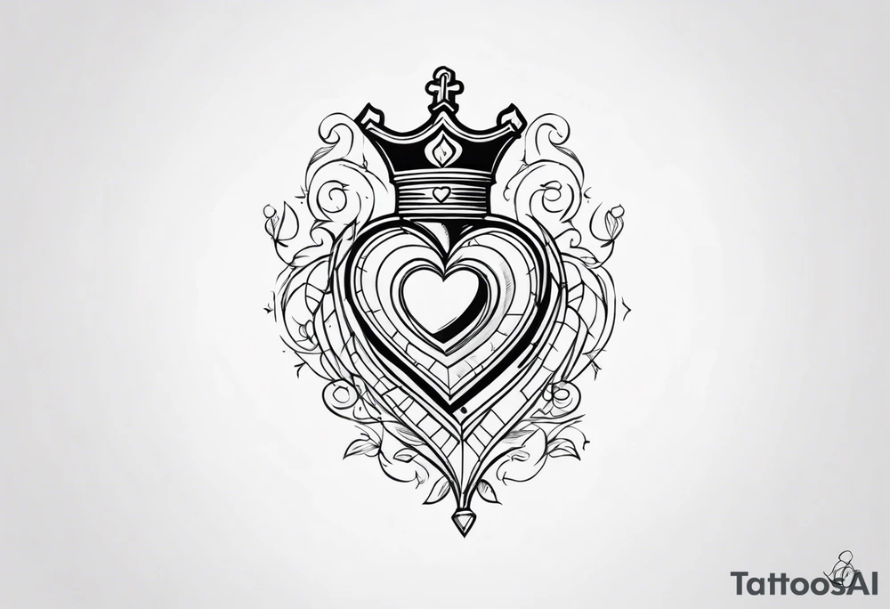Jack of hearts card tattoo idea