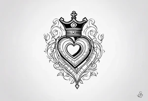 Jack of hearts card tattoo idea