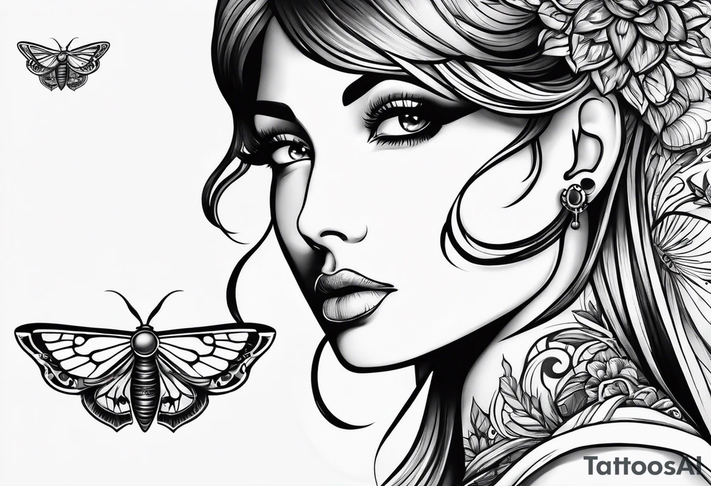 moth tattoo idea