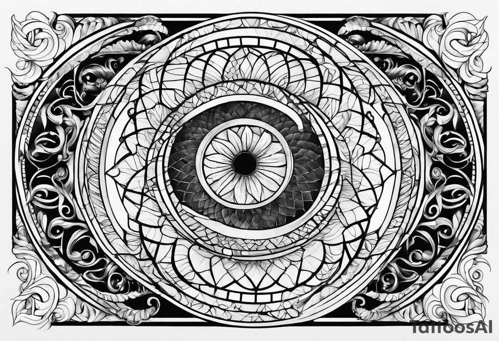 written Fibonacci numbers tattoo idea