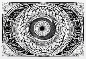 written Fibonacci numbers tattoo idea